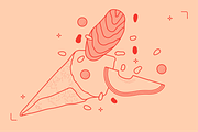 Sushi Vector Food Illustrations, a Food Illustration by TheFoodAtlas (Thumbnail 10 of 15)