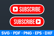 YouTube Subscribe Button icon, a Graphic by Vaughn Studios (Thumbnail 1 of 6)