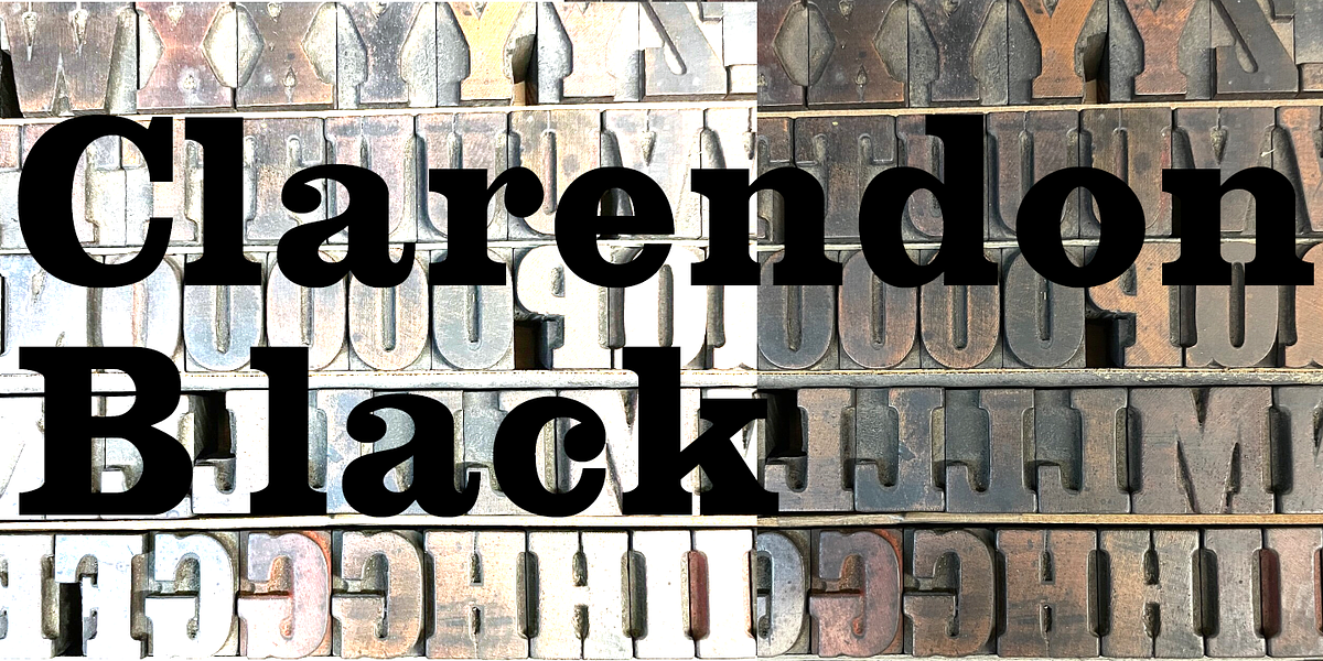 Clarendon Black, a Slab Serif Font by Wooden Type Fonts (Photo 6 of 6)