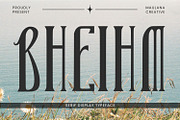 Bheihm Decorative Display Font, a Blackletter Font by Maulana Creative (Thumbnail 1 of 7)