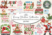 Funny Christmas Sublimation Bundle, an Illustration by DreamCafeArt (Thumbnail 1 of 16)