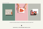 DIN A/5x7 landscape card mockup set, a Merchandise Mockup by MCKP*ME (Thumbnail 4 of 7)