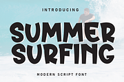 Summer Surfing | Script Font, a Handwritten Font by Scratchones (Thumbnail 1 of 8)