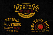 Mertens + Traditional Tattoo Extras, a Serif Font by goodsbyfloyd (Thumbnail 6 of 12)