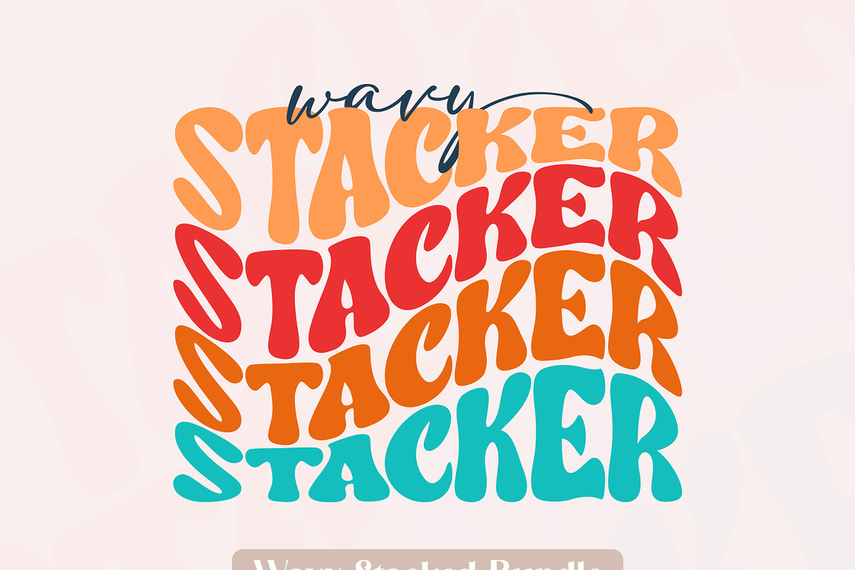 Wavy Stacker, a Handwritten Font by Mini_World (Photo 3 of 13)