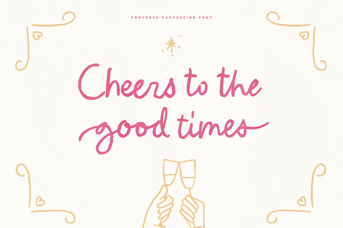 Provence Cappuccino Script & Doodles, a Handwritten Font by Ivan Rosenberg (Photo 7 of 12)
