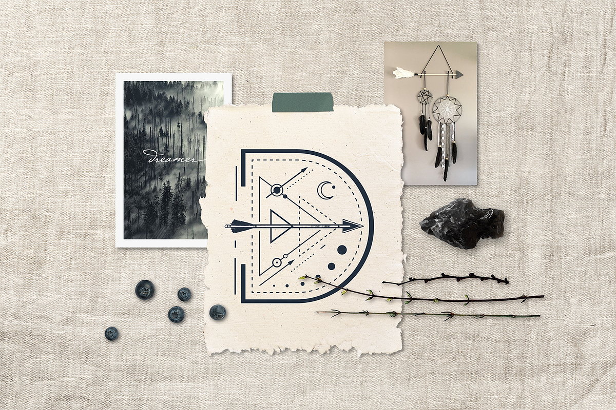 Totem. Mystical Font. Line Art Style, a Script Font by Cosmic Store (Photo 9 of 35)