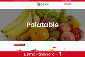 Corn Fruit Shopify Theme & Template