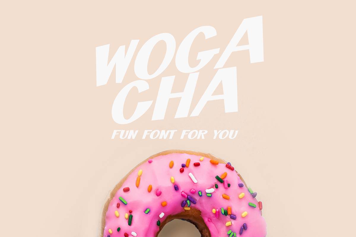 Wogacha - Fun Font For You, a Symbol Font by ivan_artnivora (Photo 1 of 5)