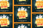 Halloween Sale Flyer, a Flyer Template by Creativestoree (Thumbnail 2 of 5)