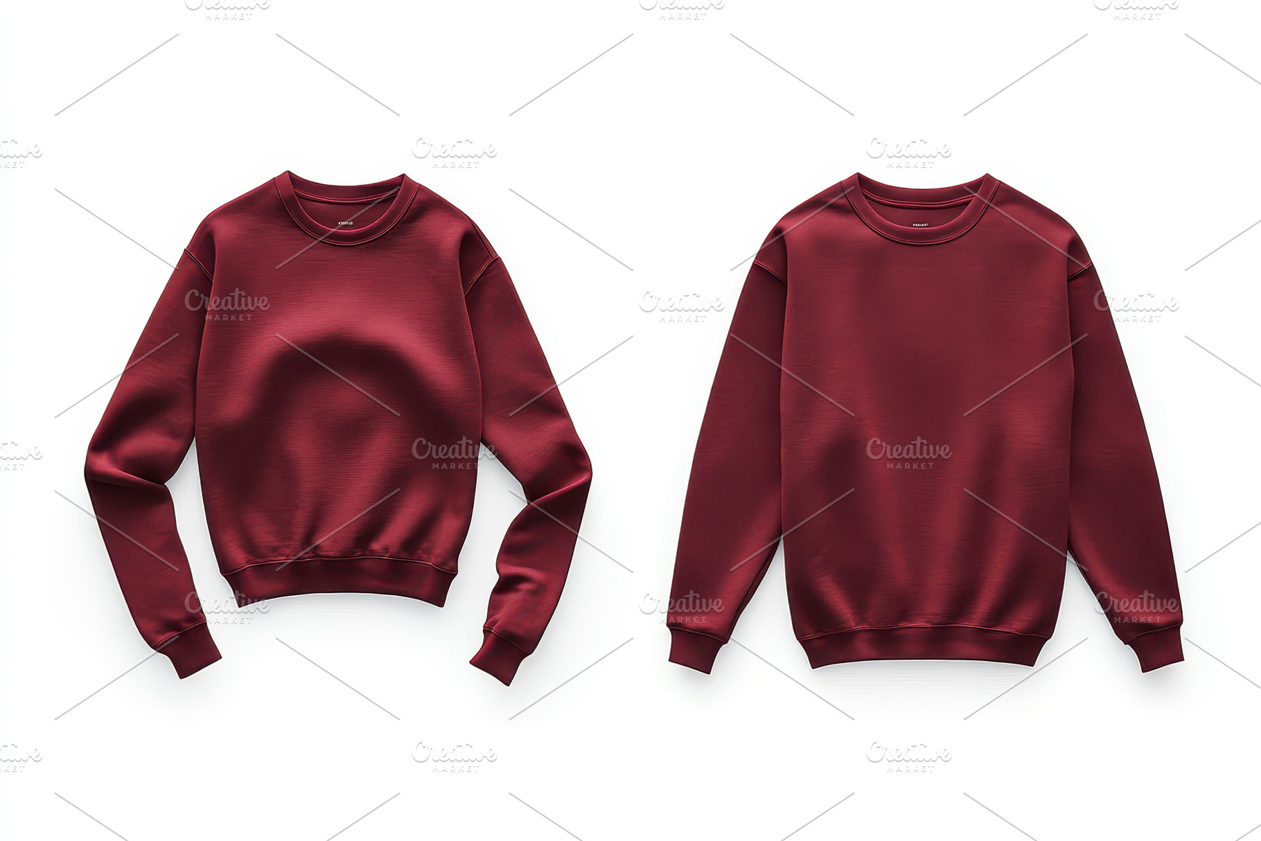 Red sweatshirts on display showcasin, a Photo by Tanuart