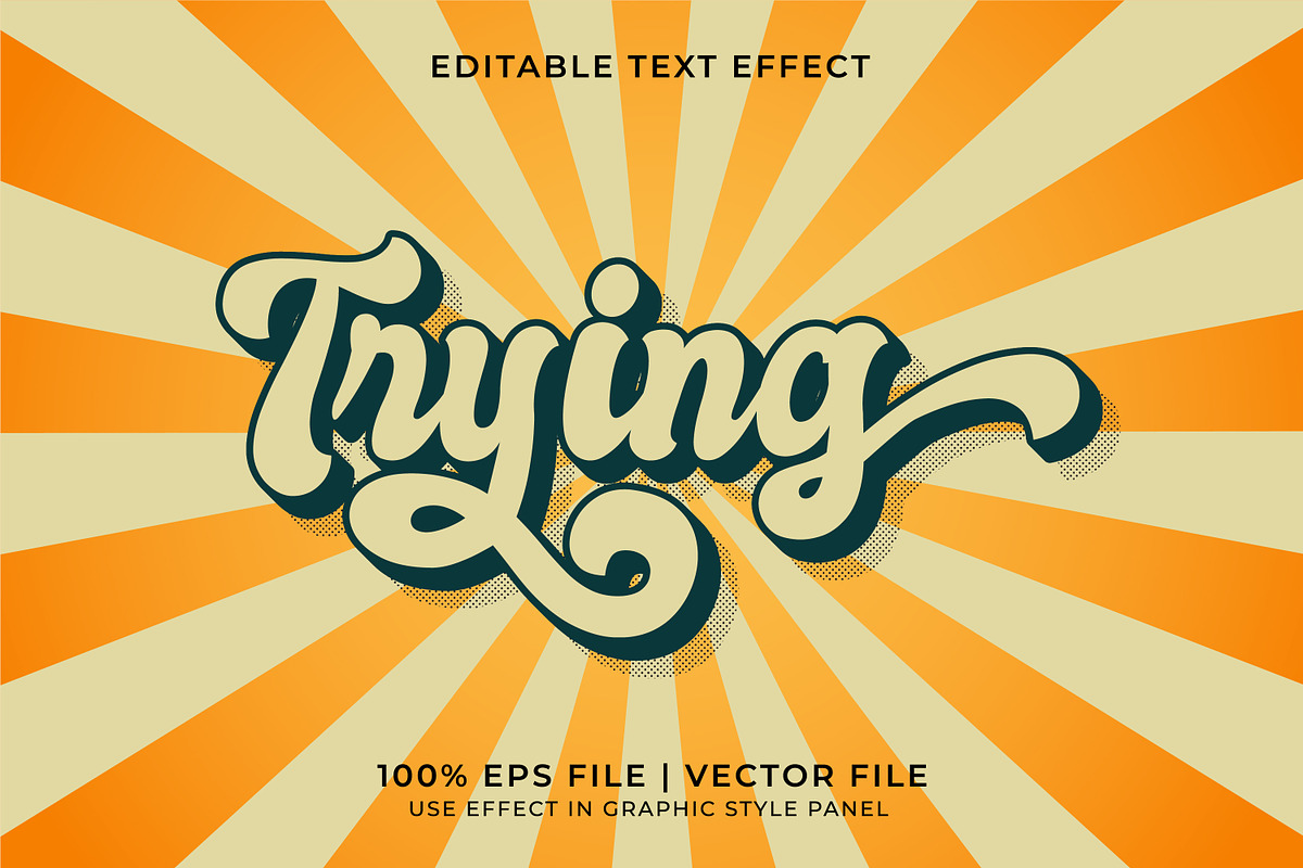 Trying Vintage Text Effect Bundle, a Layer Style Add-On by WM48 Shop (Photo 10 of 10)