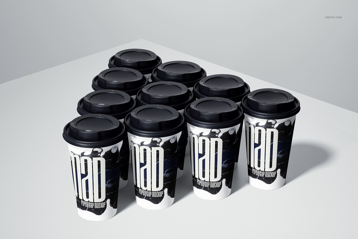 Paper Cup Mockup Set v.5, a Cups & Container Mockup by creatsy5 (Photo 9 of 11)