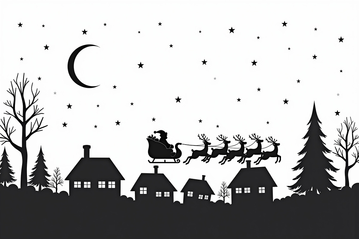 Santa Sleigh Vector Bundle, an Illustration by Amazin_art (Photo 17 of 21)