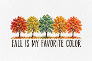 Fall is My Favorite Color PNG Tshirt, a Seasonal Illustration by Canvas Craft (Thumbnail 1 of 6)