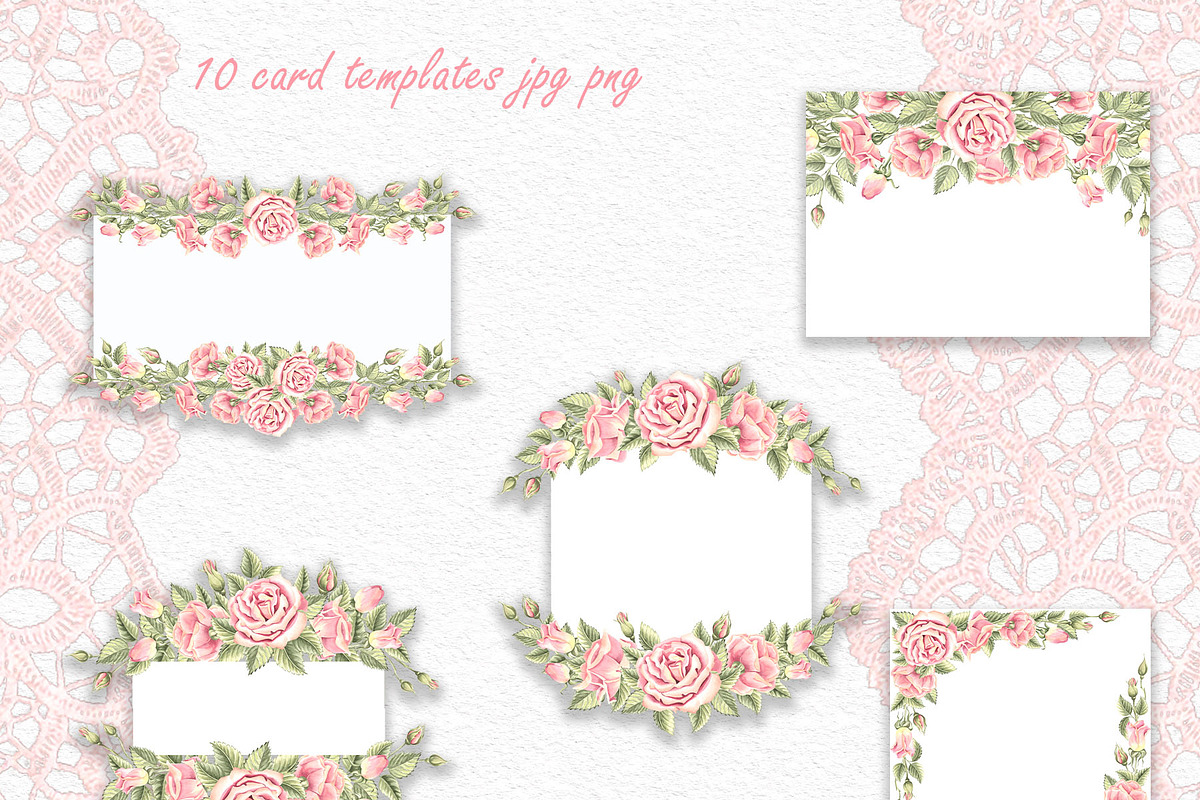 Ethereal Roses watercolor collection, a Decorative Illustration by susie-p-art (Photo 12 of 19)