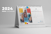 Desk Calendar 2024, a Print Template by Uiparvin (Thumbnail 1 of 2)