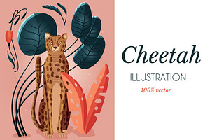 Cheetah Vector Illustration