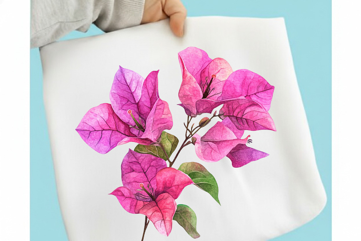 Bougainvillea Flowers Clipart Bundle, an Illustration by designcity5 (Photo 4 of 5)