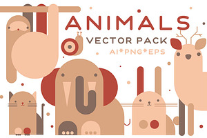 Funny animals. Vector pack