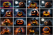 Creepy Halloween Pumpkin Wallpaper, a Background Graphic by Forhadx5 (Thumbnail 3 of 8)