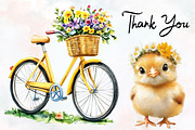 Sunny Yellow Mother's Day Cliparts, an Illustration by RobertsArt (Thumbnail 7 of 7)