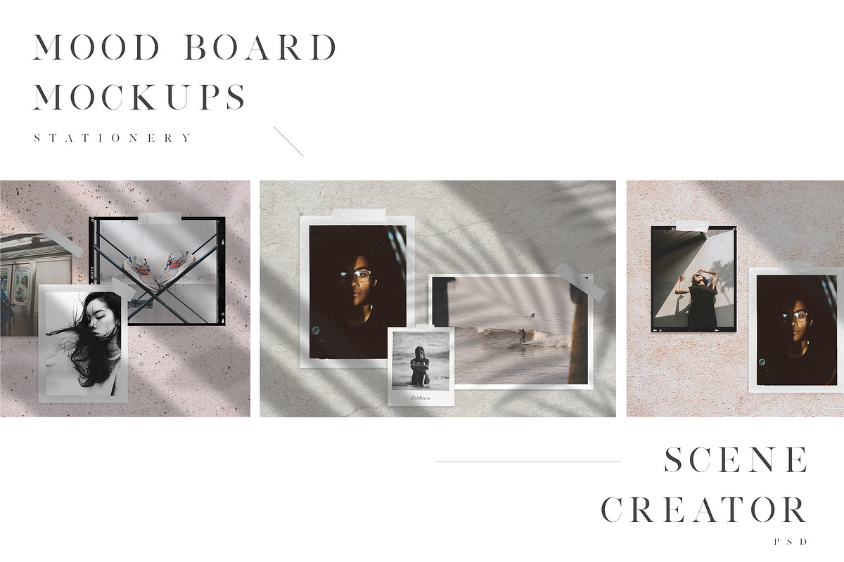Mood Board Mockups, a Product Mockup by Digital Breath templates (Photo 1 of 8)