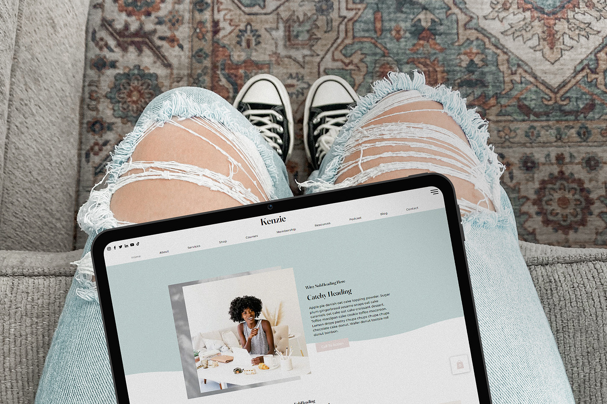 Kenzie Wix Website Template, a Wix Template by Girl Boss From Home (Photo 6 of 6)