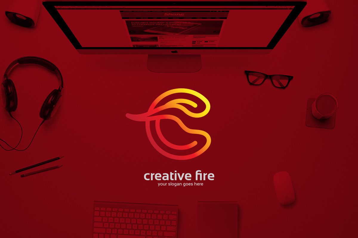 Creative Fire Logo, a Branding & Logo Template by CAIRON CREATIVESTUDIO