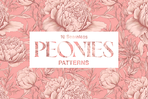 10 Peonies Patterns Vol.2