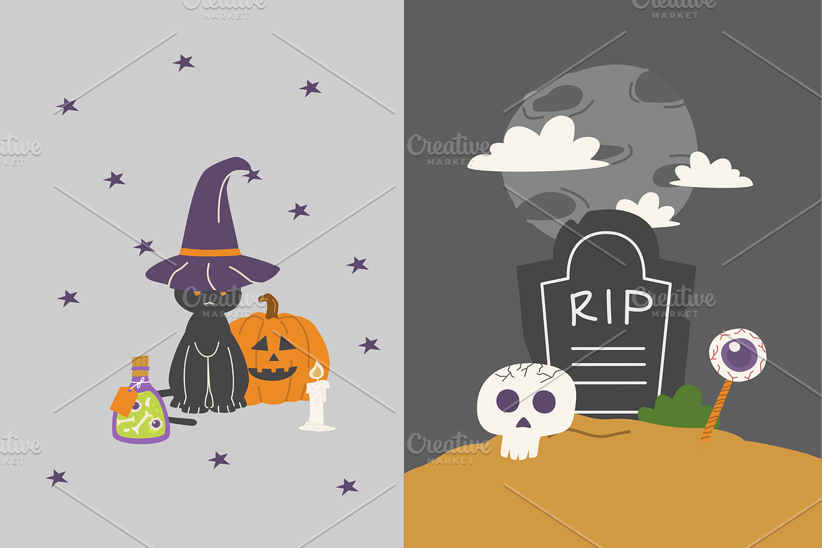 Halloween Party Vector Illustration, a Seasonal Illustration by Spesifikstd (Photo 5 of 7)