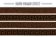 Black and brown meander brushes, a Brush Add-On by ekmelica (Thumbnail 3 of 5)
