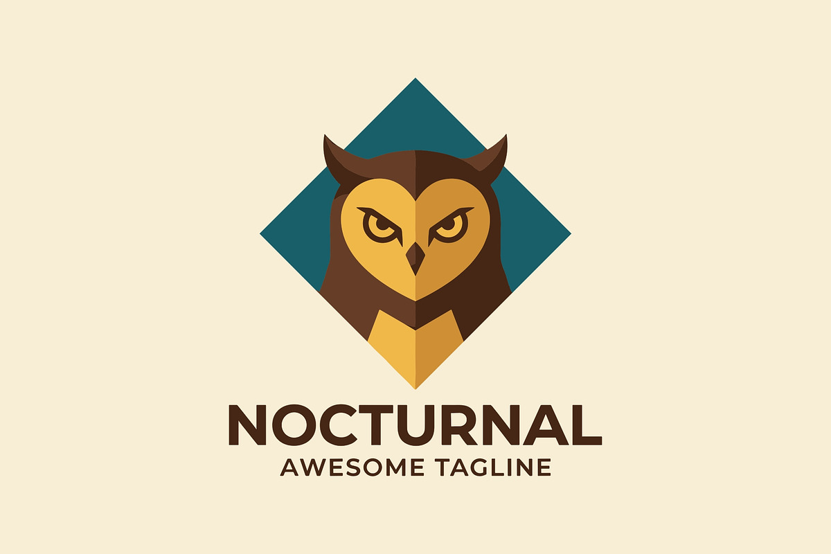 Nocturnal Mascot Cartoon Logo, an Animal Illustration by Cekal_std (Photo 2 of 2)