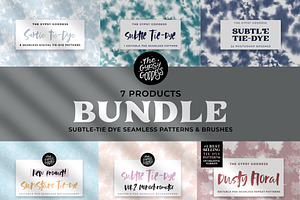 Subtle Tie-Dye Pattern Bundle