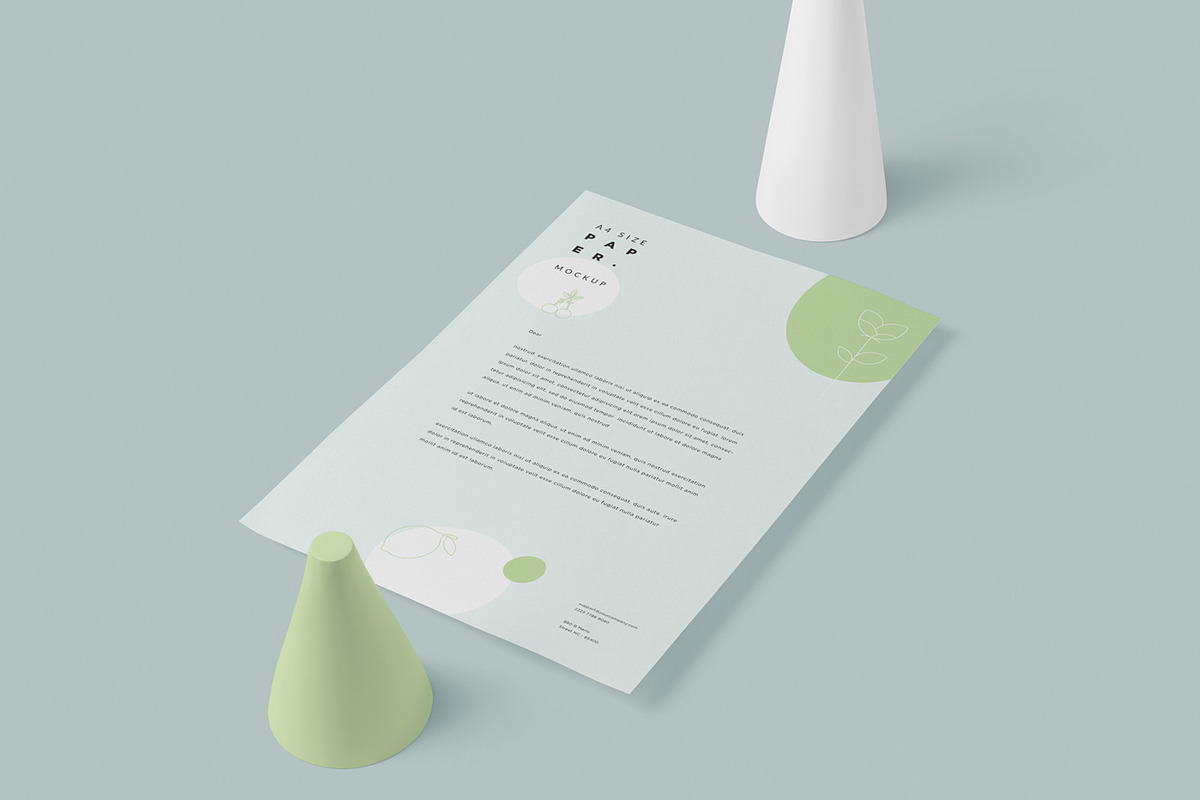 4 A4 Size Paper Mockups, a Product Mockup by DesignNeutrons (Photo 4 of 6)