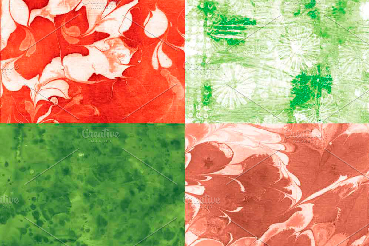 Red, green and yellow papers, a Pattern Graphic by Liz Plummer (Photo 3 of 5)