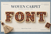 Woven Carpet Font, a Serif Font by Handmadefont (Thumbnail 15 of 15)