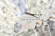 Platinum & Silver Foil Texture, a Texture Graphic by Debby Blooms (Thumbnail 1 of 11)