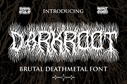 Dark Root Brutal Deathmetal Font, a Font by PutraCetol Studio (Thumbnail 1 of 5)