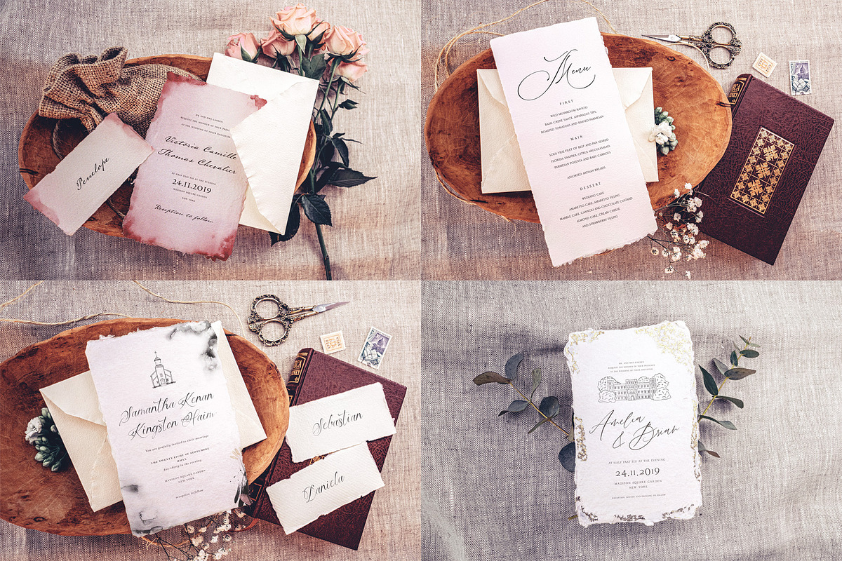 98 Wedding Mockups BUNDLE, a Print Template by Ivan Rosenberg (Photo 6 of 15)
