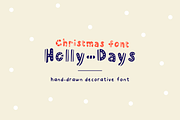 SALE!! Christmas Font Holly-Days, a Font by Nonceni (Thumbnail 1 of 10)