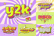 Y2k Text Effects vol 1, a Layer Style Add-On by Andrew Skoch Design (Thumbnail 1 of 8)