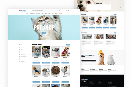 Furry – Pet Store Bootstrap HTML Web