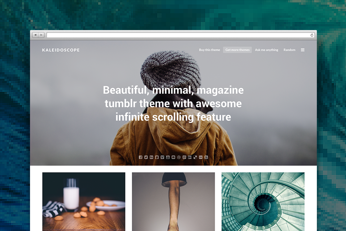 Kaleidoscope tumblr theme, a Websites & App Template by Pixel Revel (Photo 1 of 5)