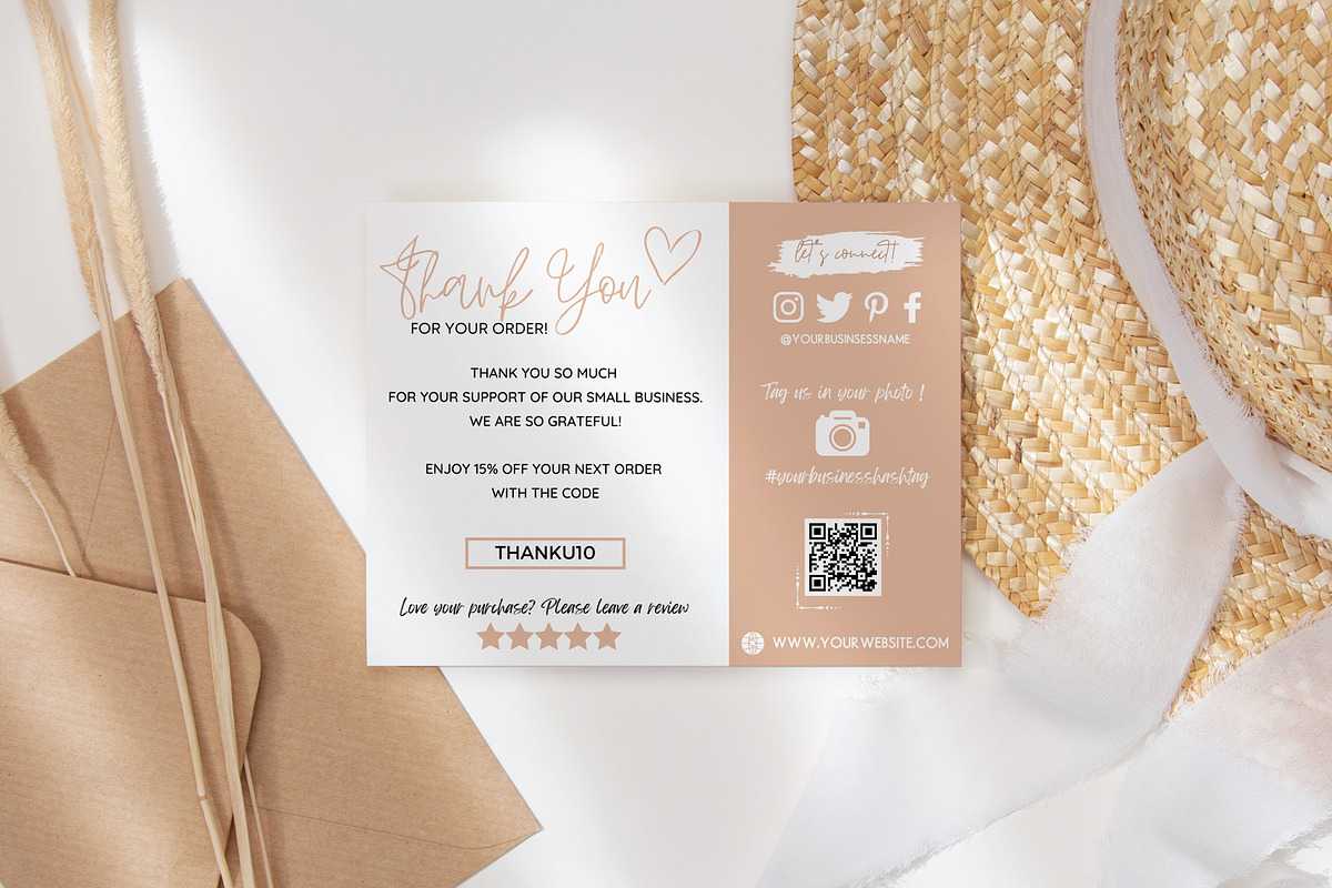 Thank You Card Template Bundle Canva, a Templates & Theme by Mrxking (Photo 2 of 23)