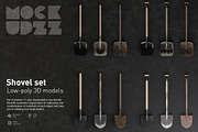 Shovel Set, an Object 3D Model by mockupzz (Thumbnail 1 of 9)