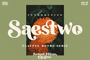 Saestwo - Playful Retro Serif, a Serif Font by SemutHitam Creative (Thumbnail 1 of 10)