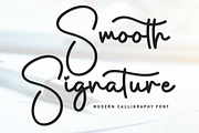 Smooth Signature | Script Font, a Handwritten Font by Scratchones (Thumbnail 1 of 8)