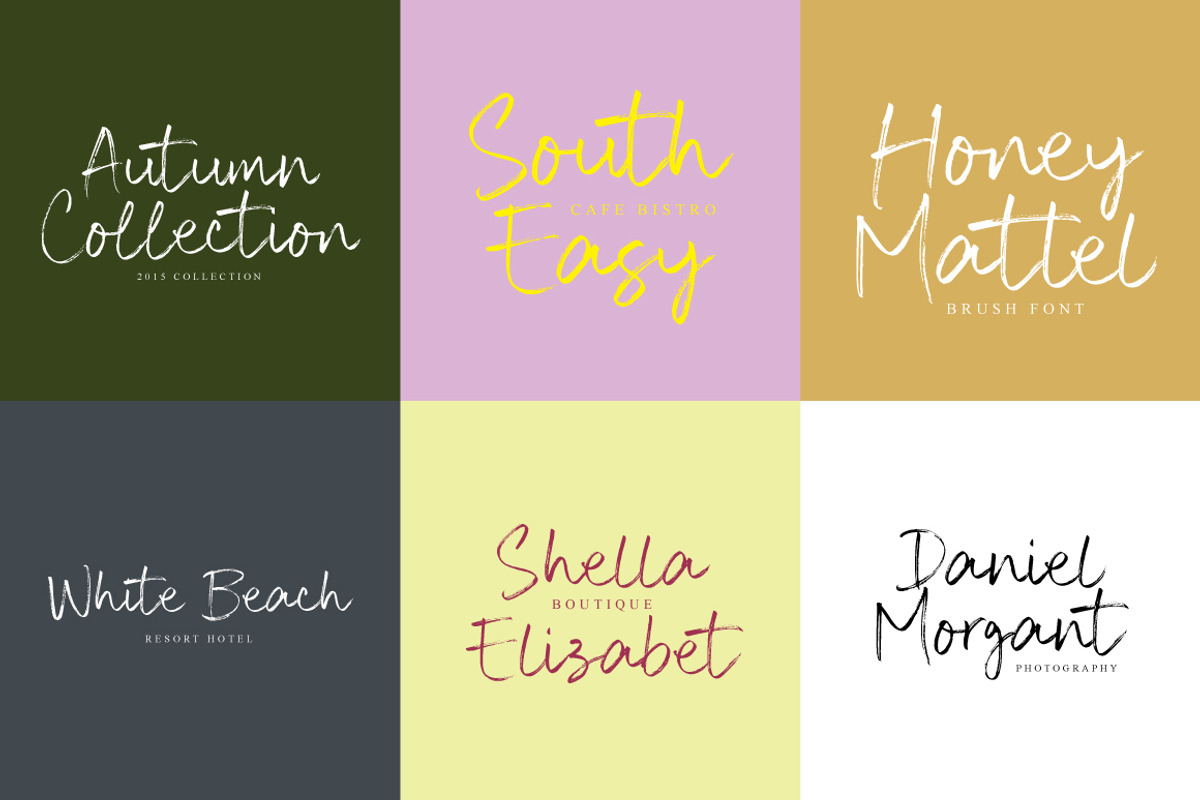 Honey Mattel - Carefree Brush, a Handwritten Font by tebaltipislab (Photo 4 of 12)