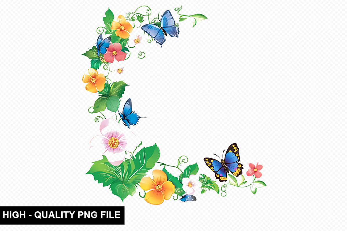 Spring Flower Border Clipart Bundle, an Illustration by crative8112 (Photo 3 of 10)
